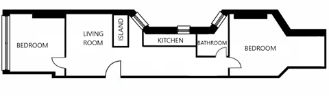 a floor plan of a small apartment